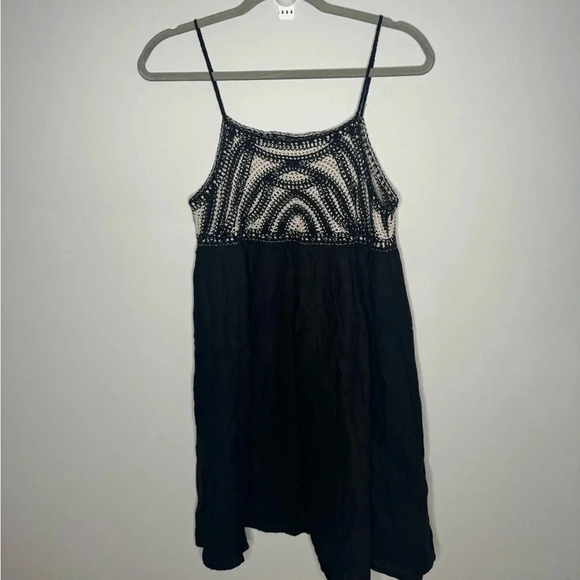 Zara Crochet and Linen Cotton Blend Dress - Picture 7 of 14